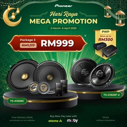 Pioneer Raya Promo Package 3 (TS-A1608C + TS-G1620F-2)